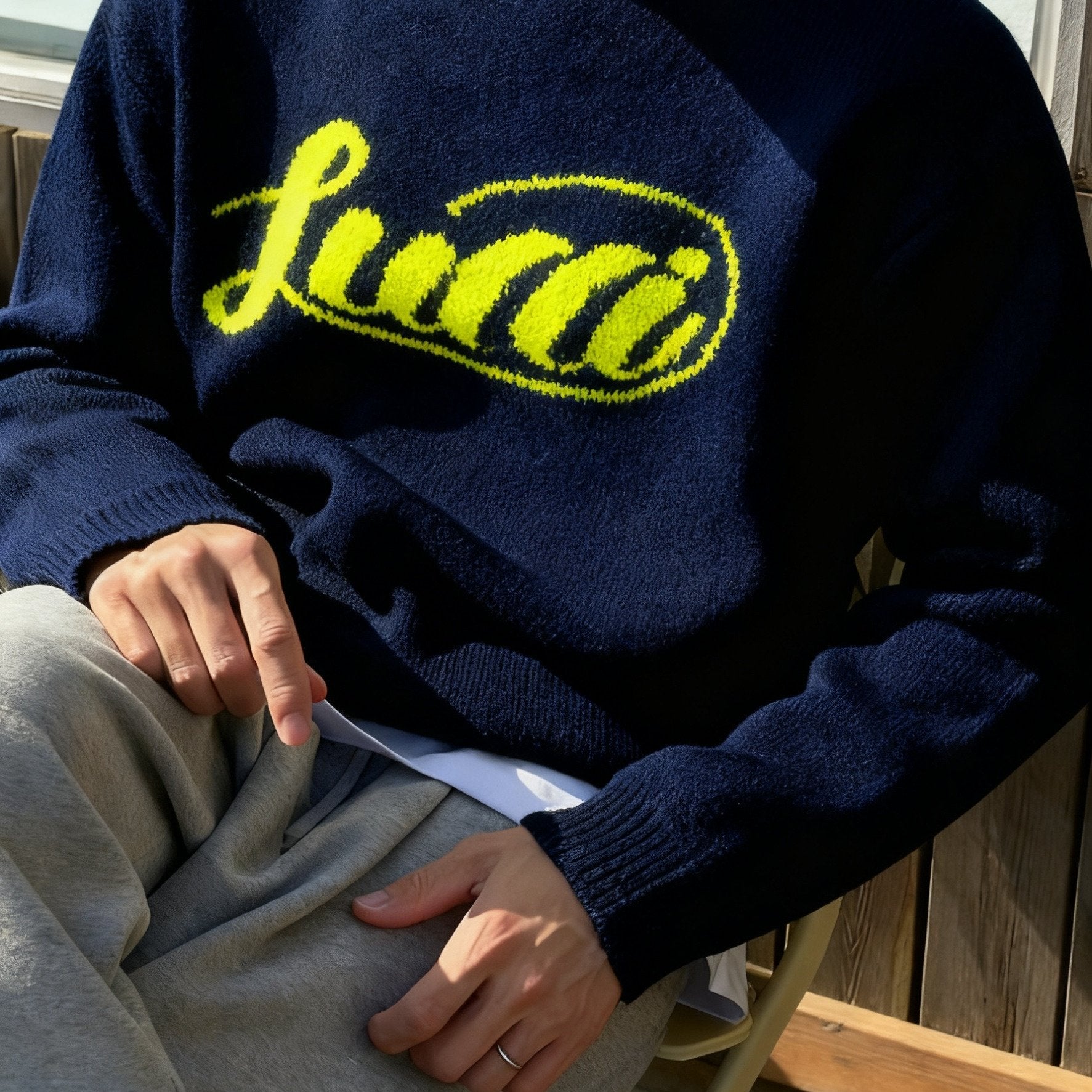 Pull en tricot d’hiver chaud