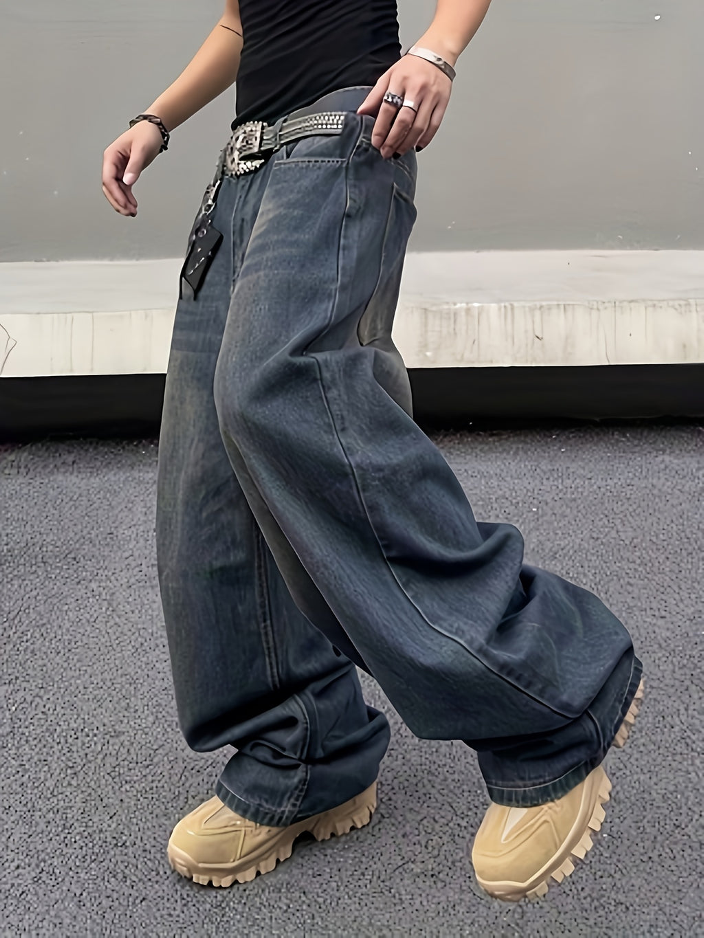 Jeans décontractés larges