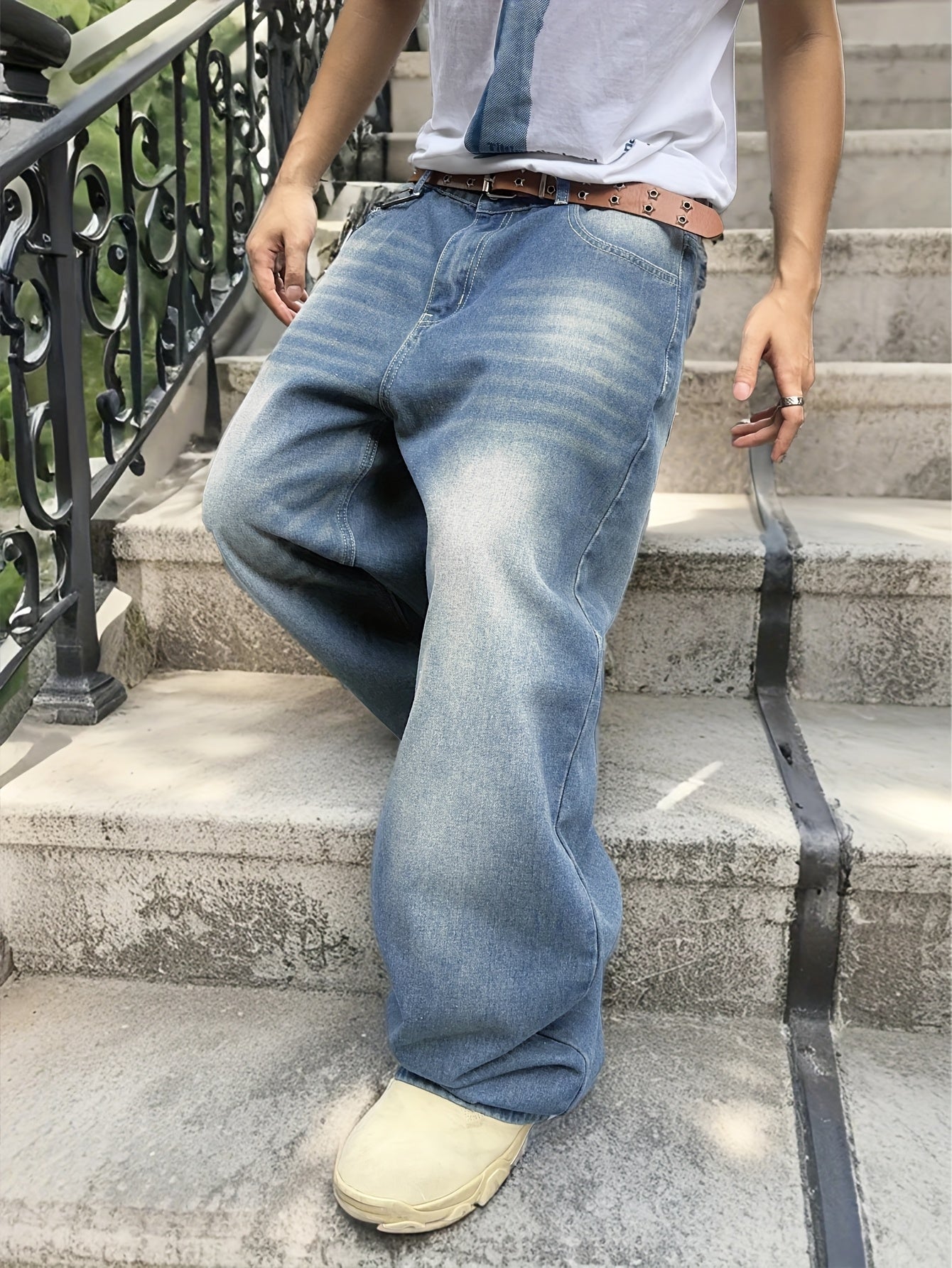 Pantalon en jean décontracté