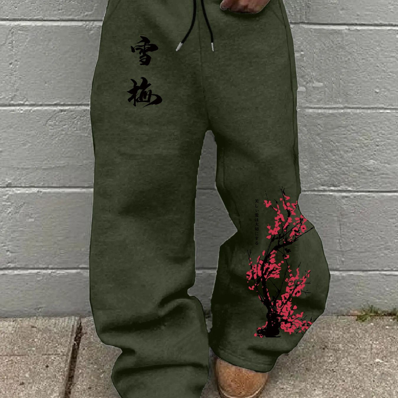 Pantalon avec détails japonais