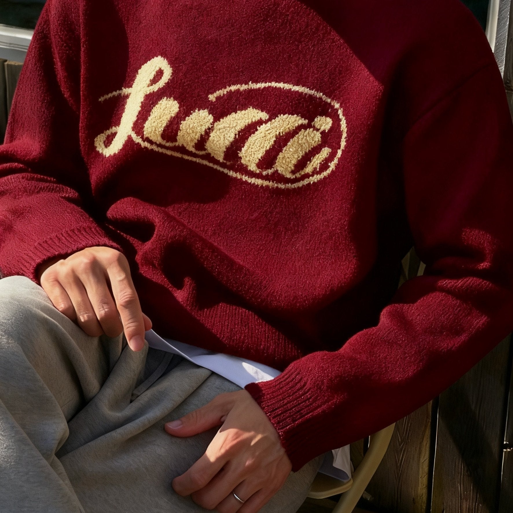 Pull en tricot d’hiver chaud