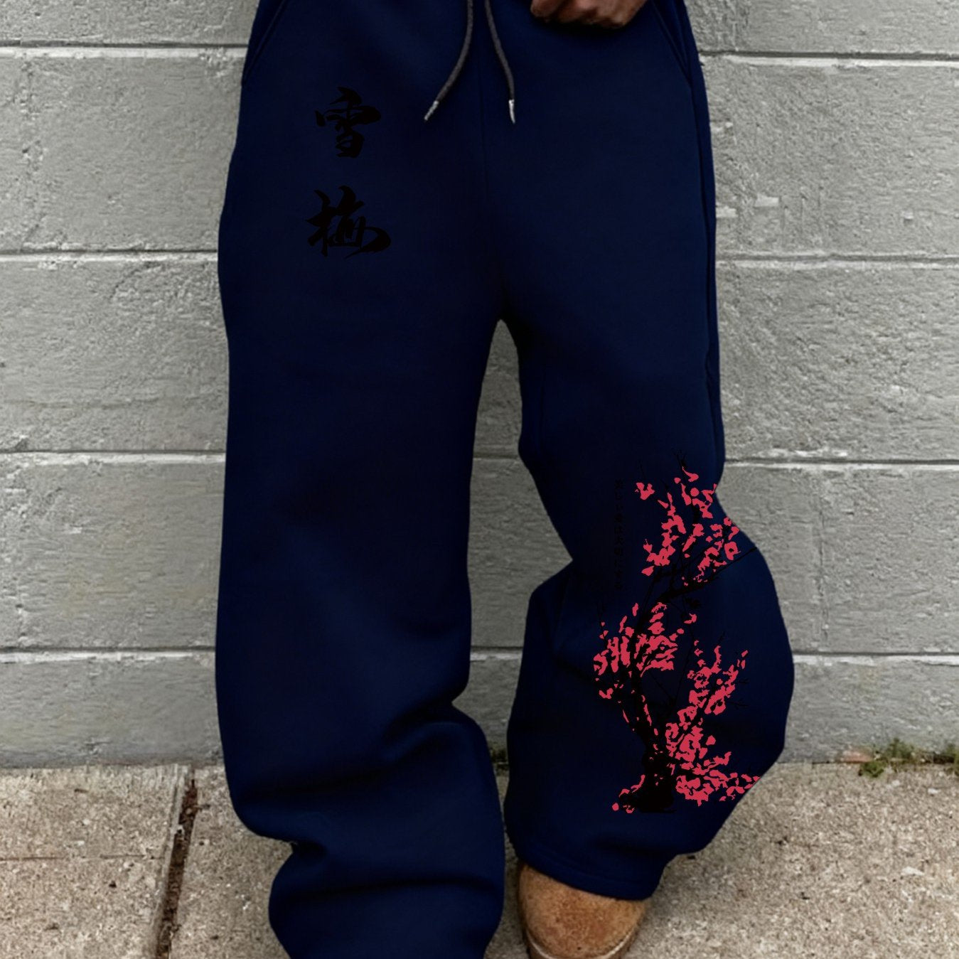 Pantalon avec détails japonais