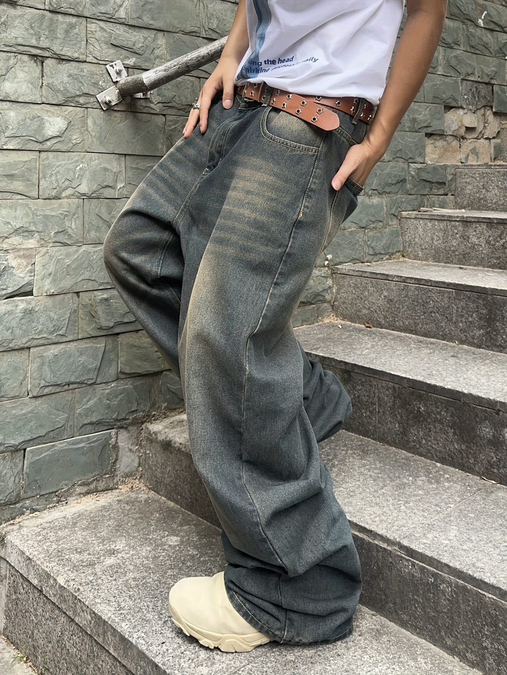 Jeans décontractés larges