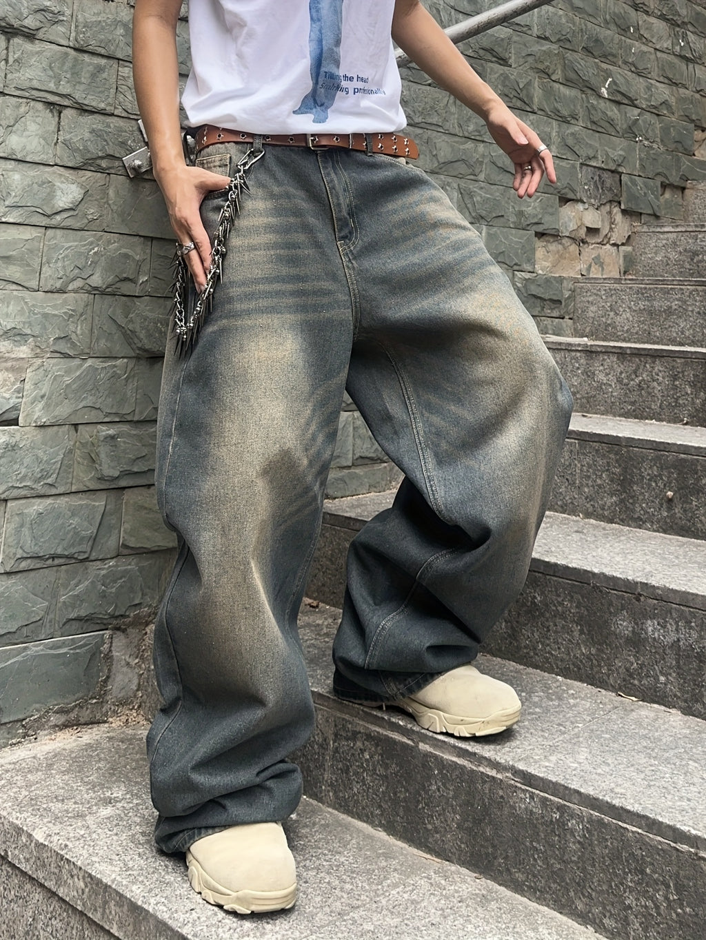 Jeans décontractés larges