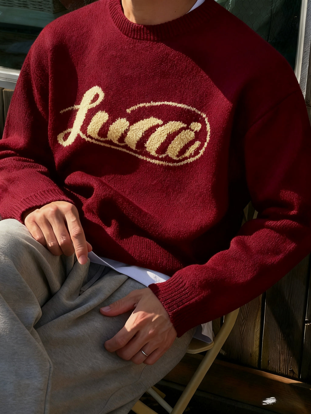 Pull en tricot d’hiver chaud