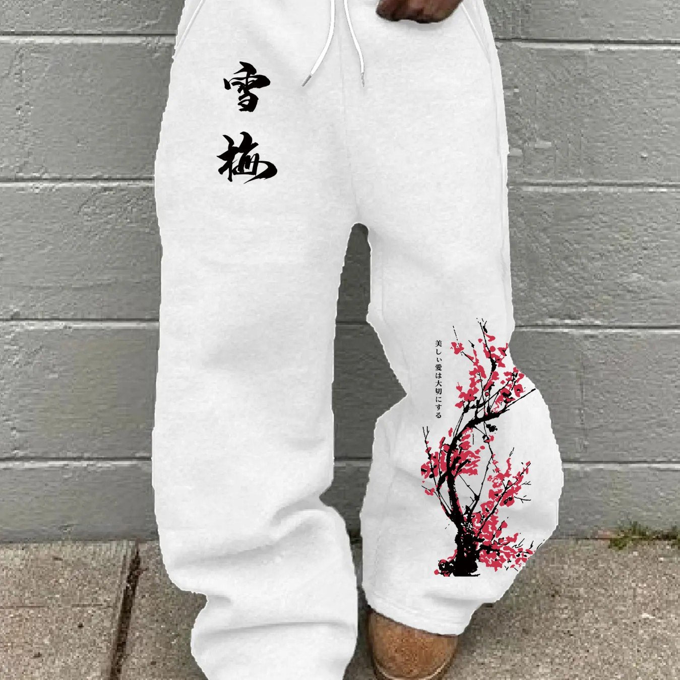 Pantalon avec détails japonais