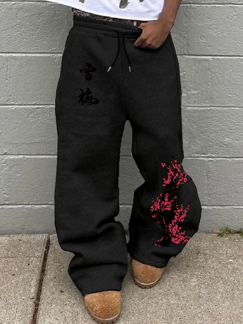 Pantalon avec détails japonais