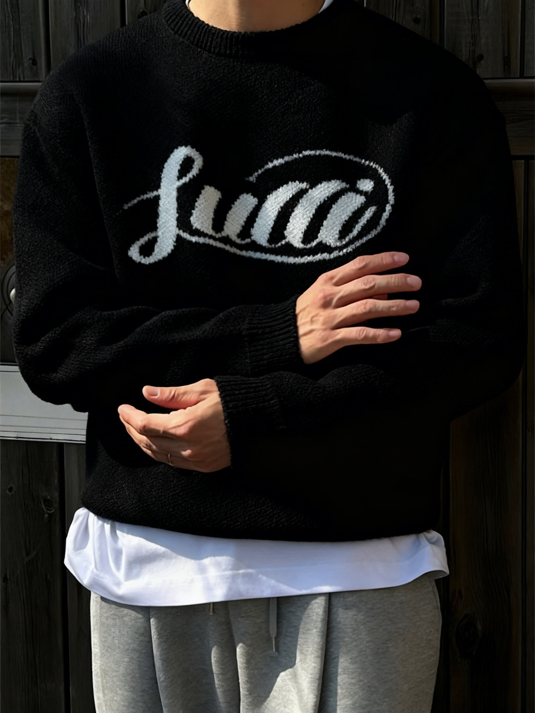 Pull en tricot d’hiver chaud