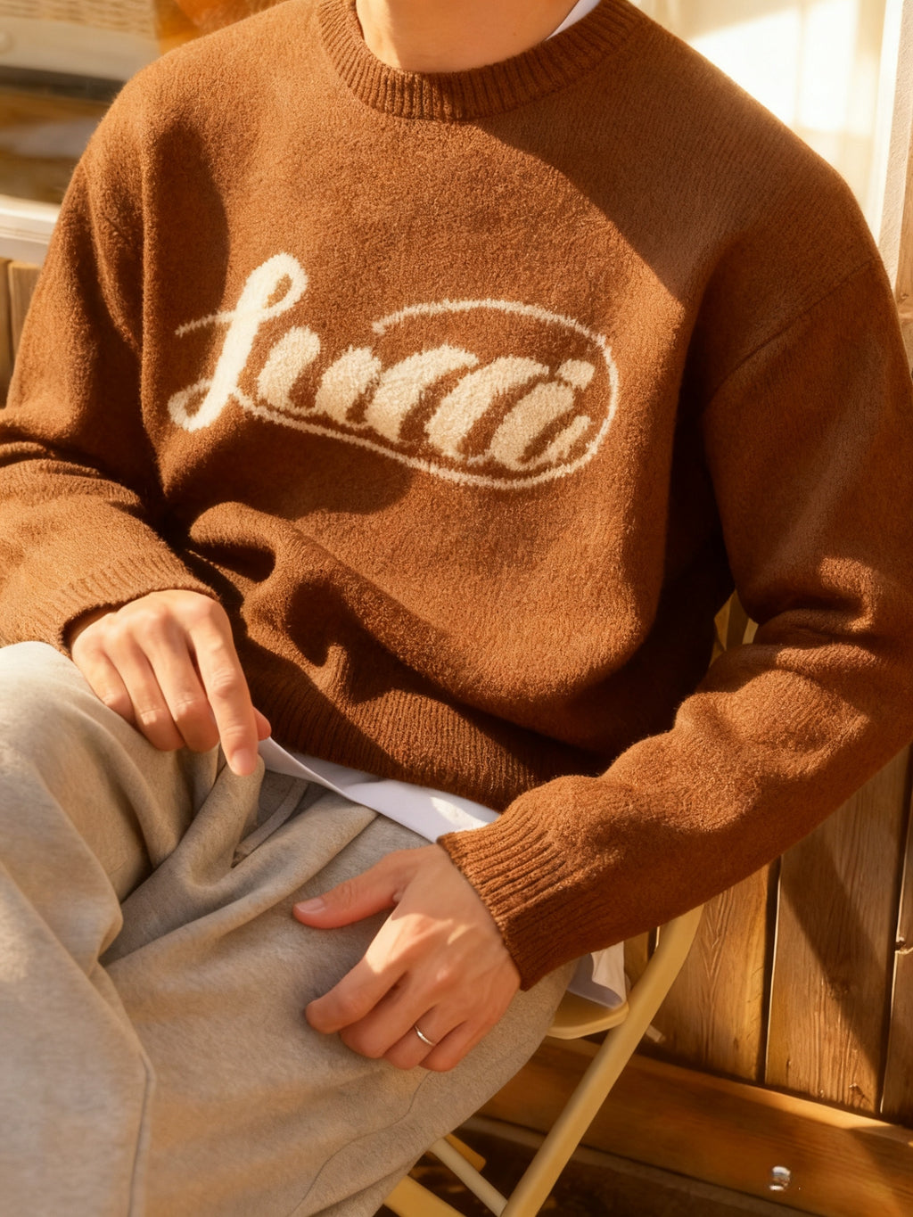 Pull en tricot d’hiver chaud