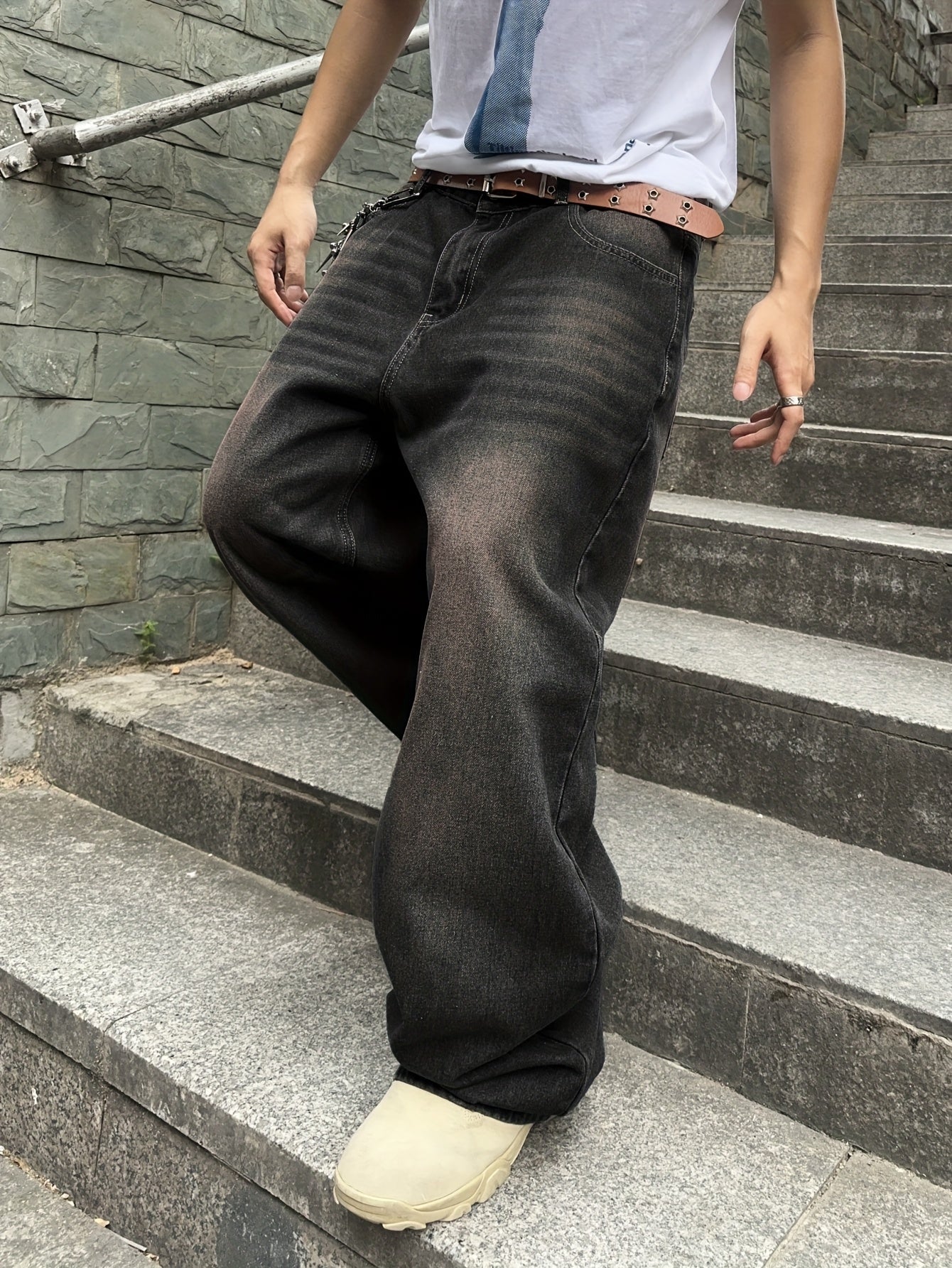 Jeans décontractés larges