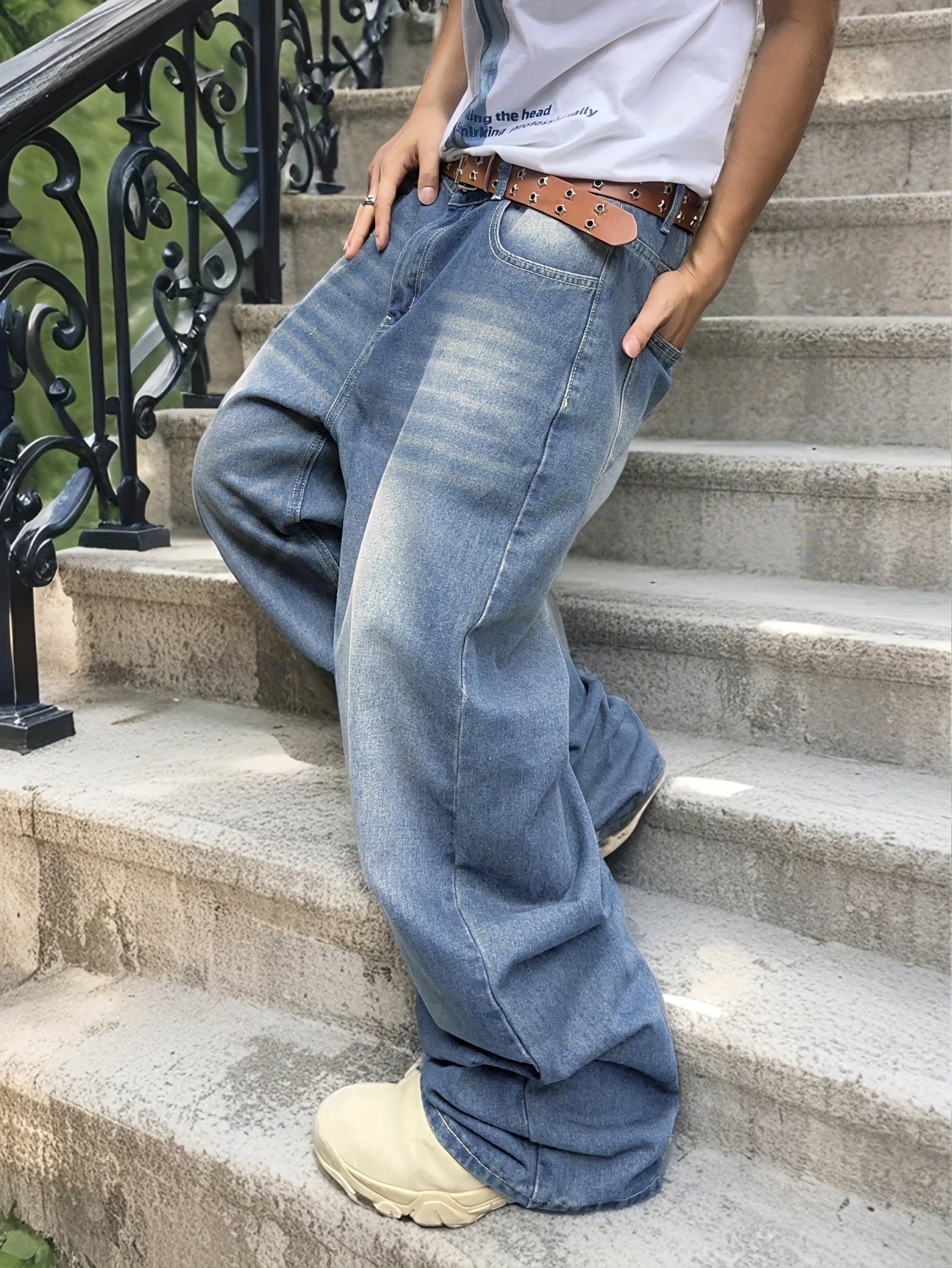Pantalon en jean décontracté