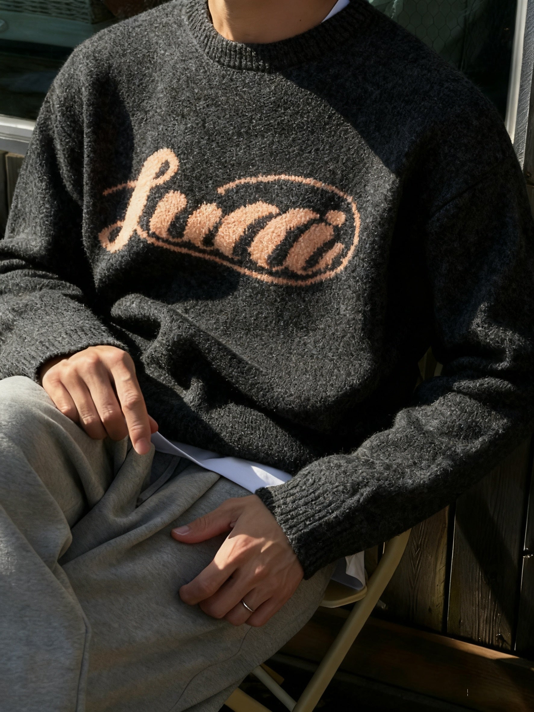 Pull en tricot d’hiver chaud